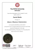 Amrita – Certificado de MBA (Mestrado em Administração de Empresas)