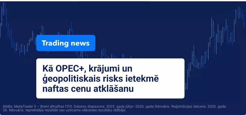 Jēlnaftas tirdzniecība politiskas piedāvājuma kontroles apstākļos: Kā OPEC+, krājumi un ģeopolitiskais risks izjauc normālu Naftas cenas atklāšana