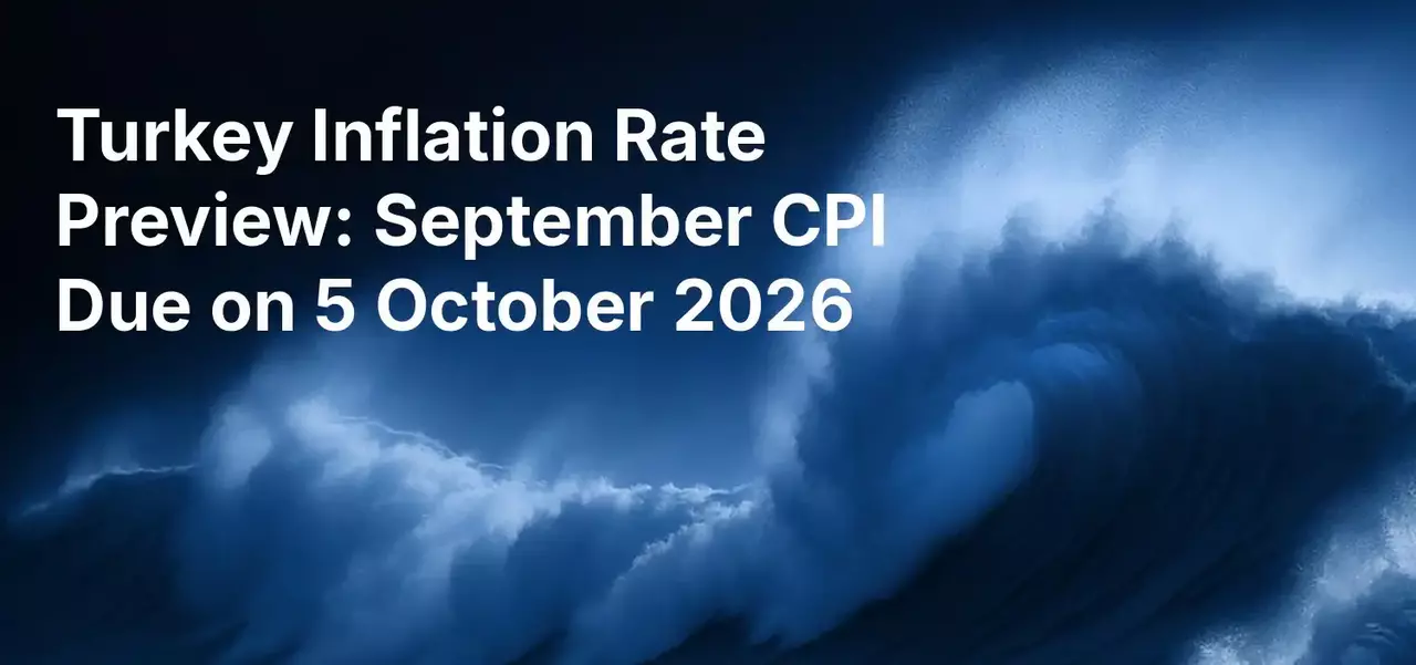 Turkey Inflation Rate Preview: September CPI Due on 5 October 2026