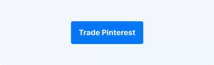 Lichtblauwe achtergrond met witte tekst: "Trade Pinterest".