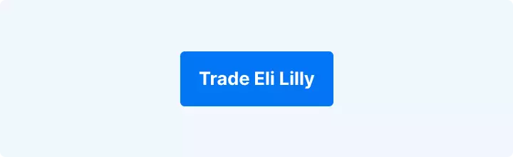 Blue button reading "Trade Eli Lilly".