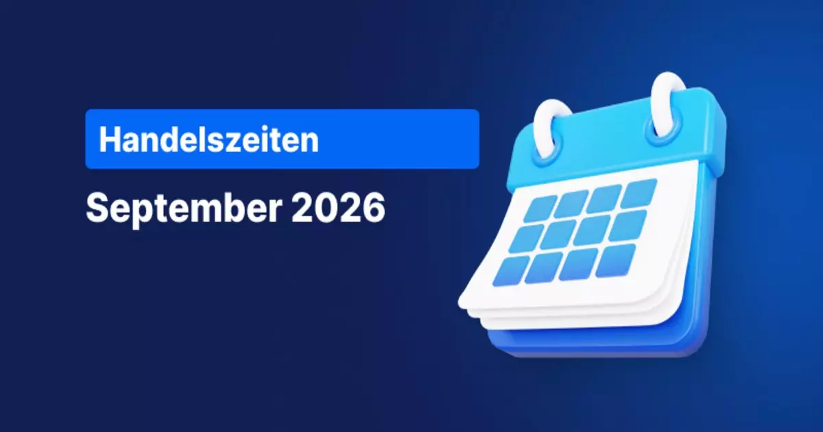 Banner zu den Handelszeiten im September 2026 bei Admirals mit Kalender-Symbol.