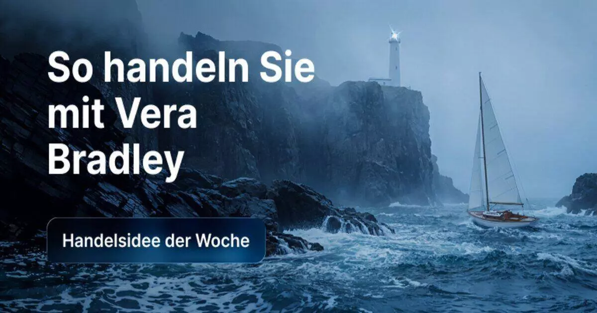 Trading-News-Banner zur Vera-Bradley-Aktie mit Leuchtturm und Segelboot