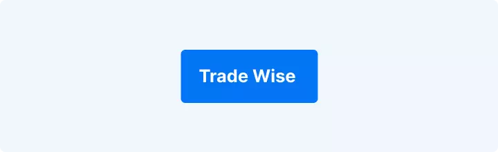 A blue button with text reading "Trade Wise".