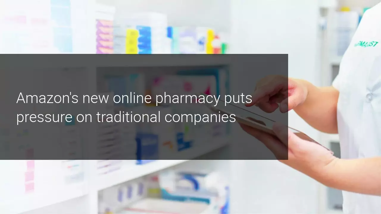 AMZN jumps into the pharmacy business