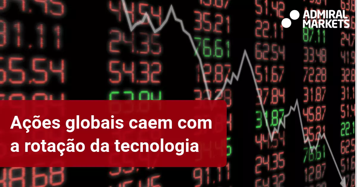 Ações Globais Caem com a Rotação do Setor da Tecnologia