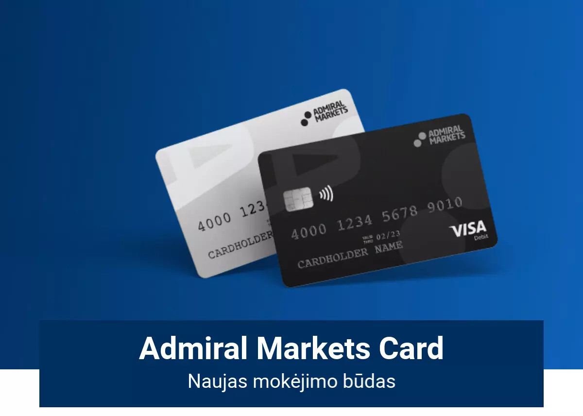 Admiral Markets Card – naujas mokėjimo būdas
