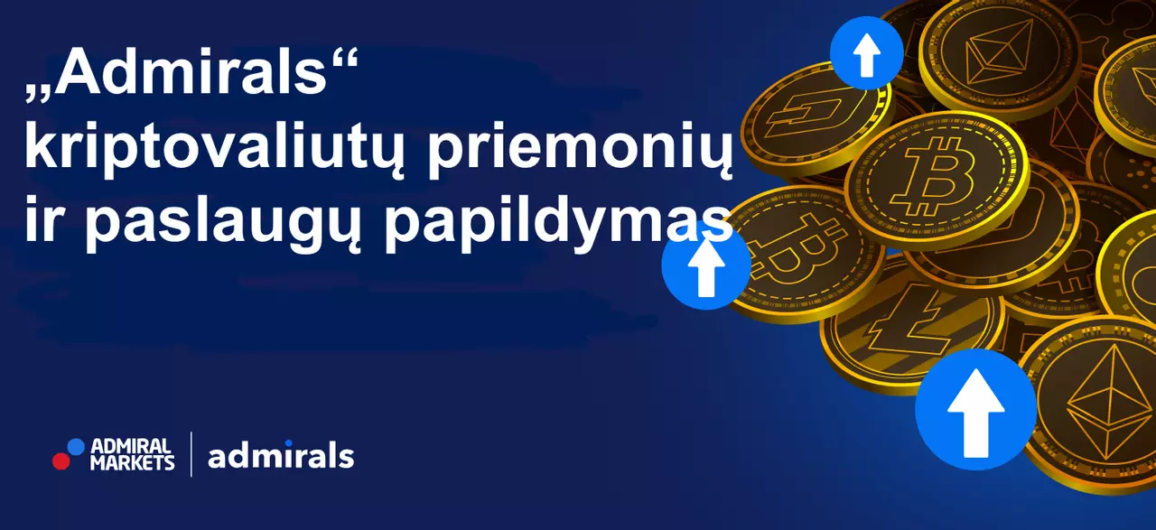 „Admirals“ plečia ir tobulina savo kriptovaliutų pasiūlymą!