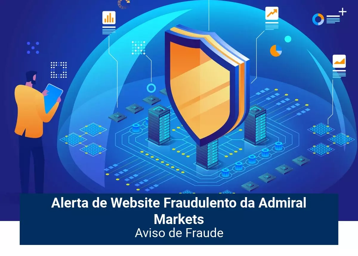 Alerta de site fraudulento da Admiral Markets
