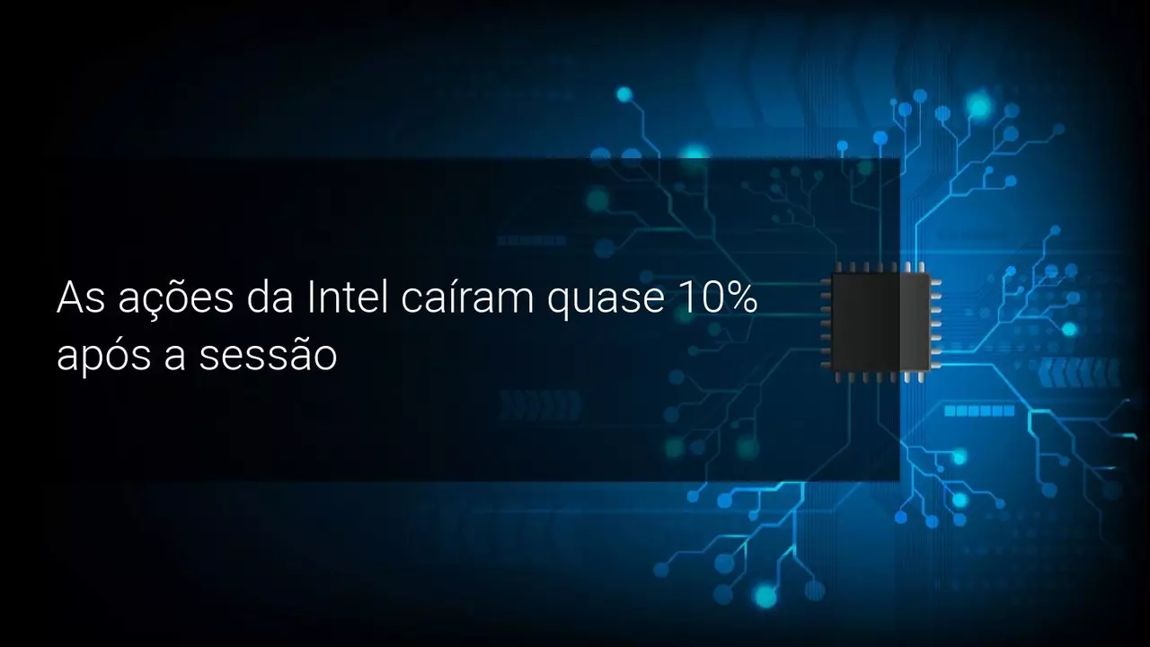 As ações da Intel caíram quase 10 por cento após a sessão - Admiral Markets