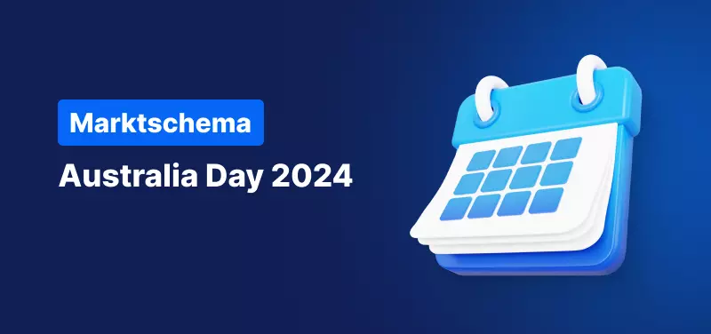 Marktschema handelsuren - Australia Day 2024