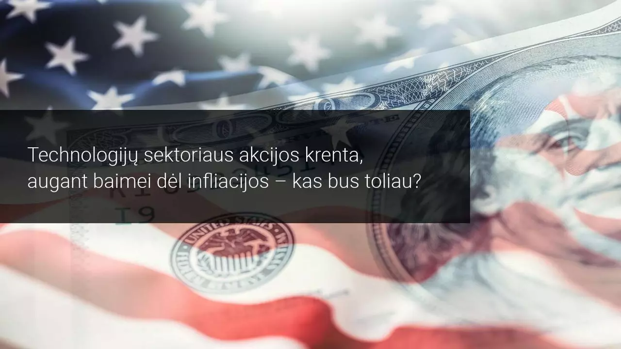 Baimė dėl sugrįžtančios infliacijos tempia akcijų indeksus žemyn