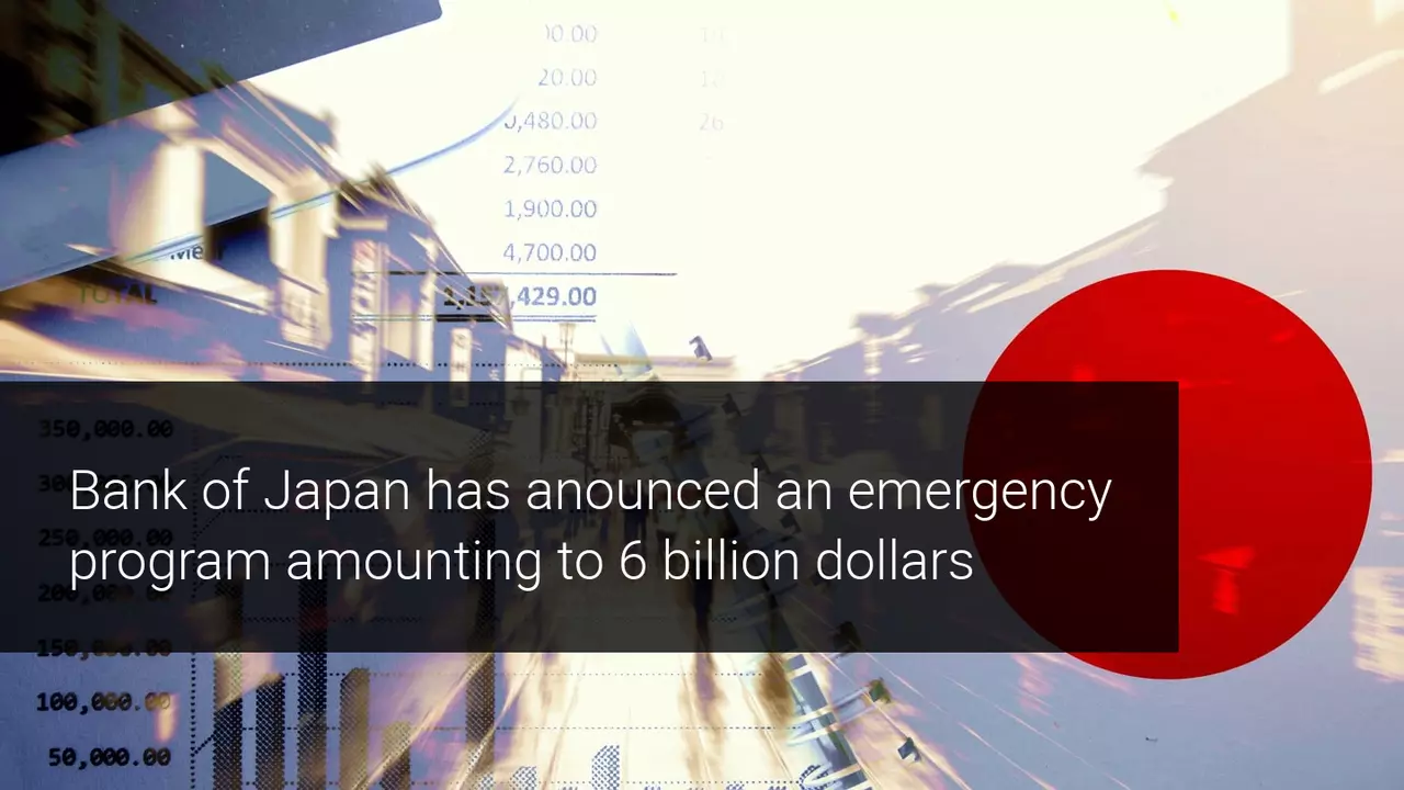 bank of Japan announces 6 billion dollar emergency plan coronavirus