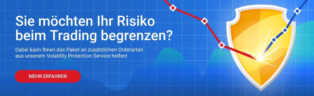 Begrenzen Sie Ihre Risiken beim Trading.