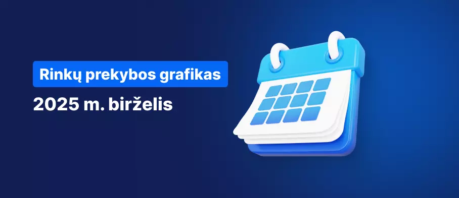 Rinkų prekybos grafikas 2025 metų birželį