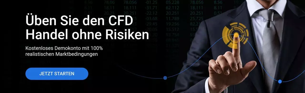 Eröffnen Sie ein kostenloses Demokonto und testen Sie Ihre Trading Strategien völlig risikofrei!