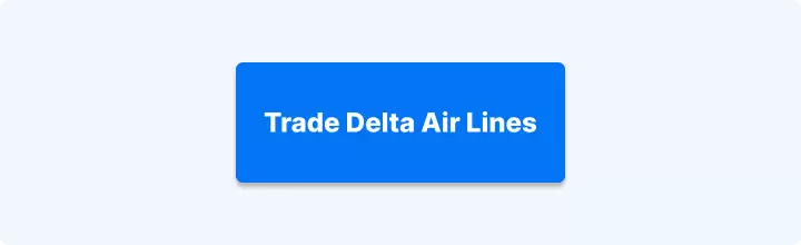 Blue button reading "Trade Delta Air Lines".