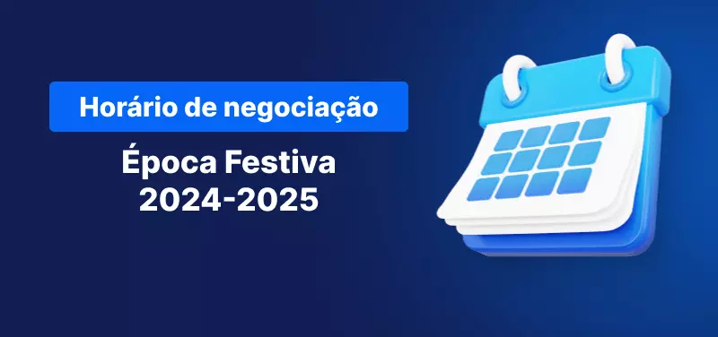 calendário de negociação Natal 2024-2025