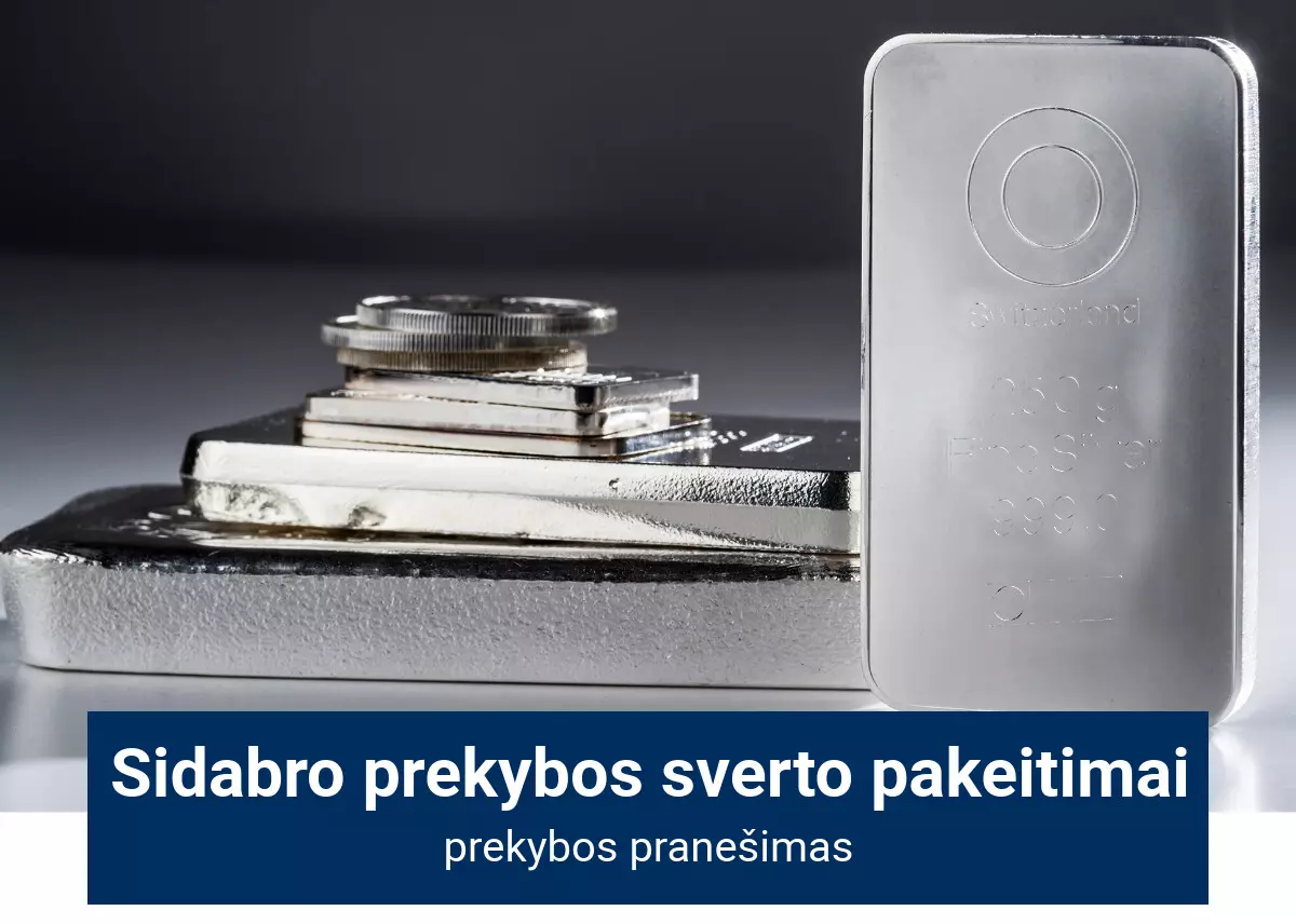 Sidabro CFD prekybos sąlygų pakeitimai