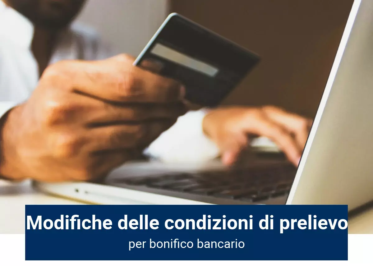 Cambiamenti condizioni di prelievo