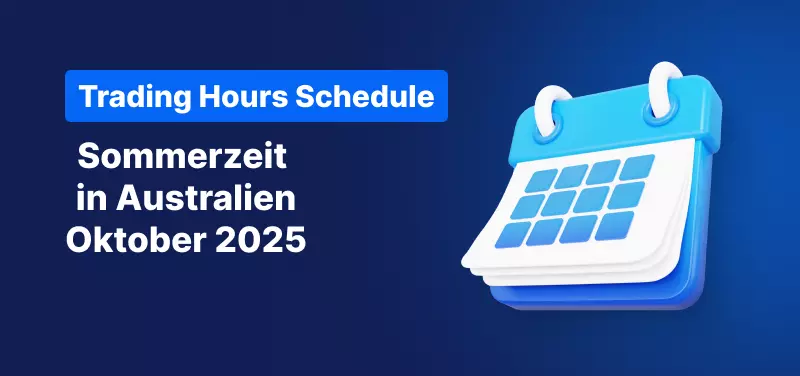 Australische Sommerzeit - Handelszeiten-Zeitplan