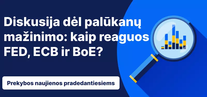 Diskusija dėl palūkanų mažinimo: kaip reaguos FED, ECB ir BoE?