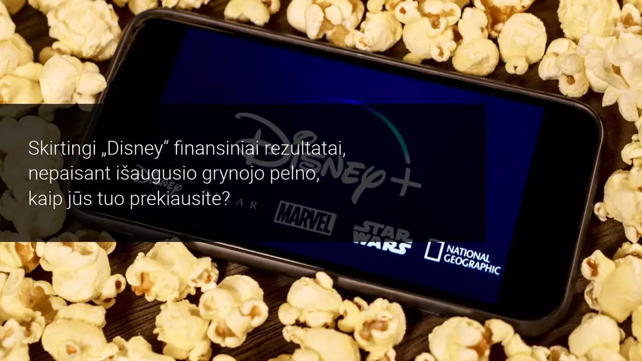 „Disney“ ketvirčio ataskaitoje – pelno padidėjimas