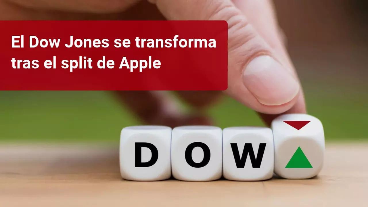 El índice Dow Jones cambia su composición tras el split de Apple
