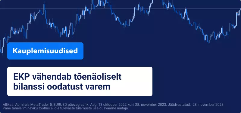 EKP vähendab tõenäoliselt bilanssi oodatust varem