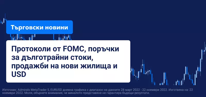 Протоколи от FOMC, поръчки за дълготрайни стоки, продажби на нови жилища и USD