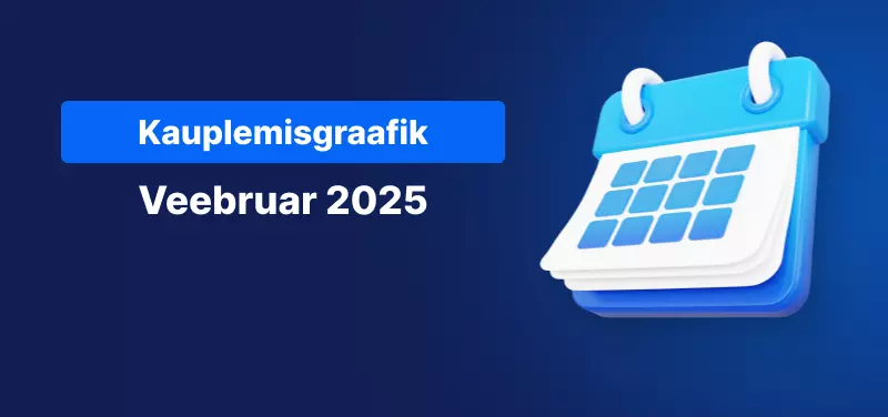 2025. aasta veebruari kauplemisgraafik