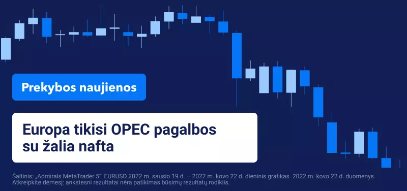 Europa tikisi OPEC pagalbos su žalia nafta