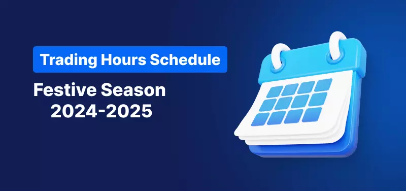 trading schedule Christmas 2024-2025