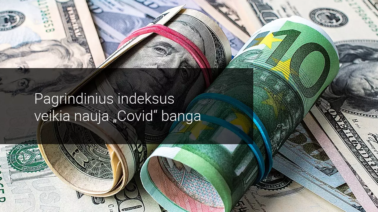 Susirūpinimas dėl žemos akcijų indeksų grąžos, sąlygotos trečiosios infekcijų bangos ir nerimą keliančio PMI, paveikė rinkas