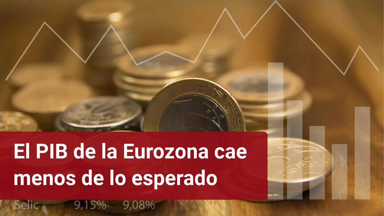 PIB Eurozona cayó menos de lo esperado