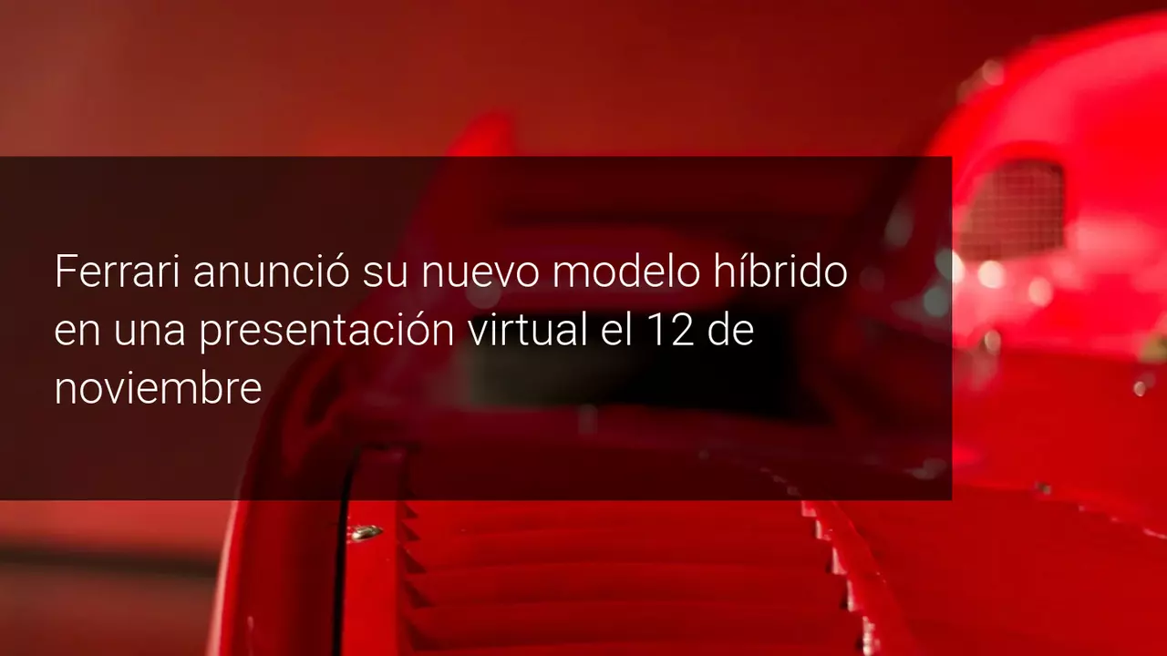 Ferrari en bolsa y nuevo híbrido descapotable