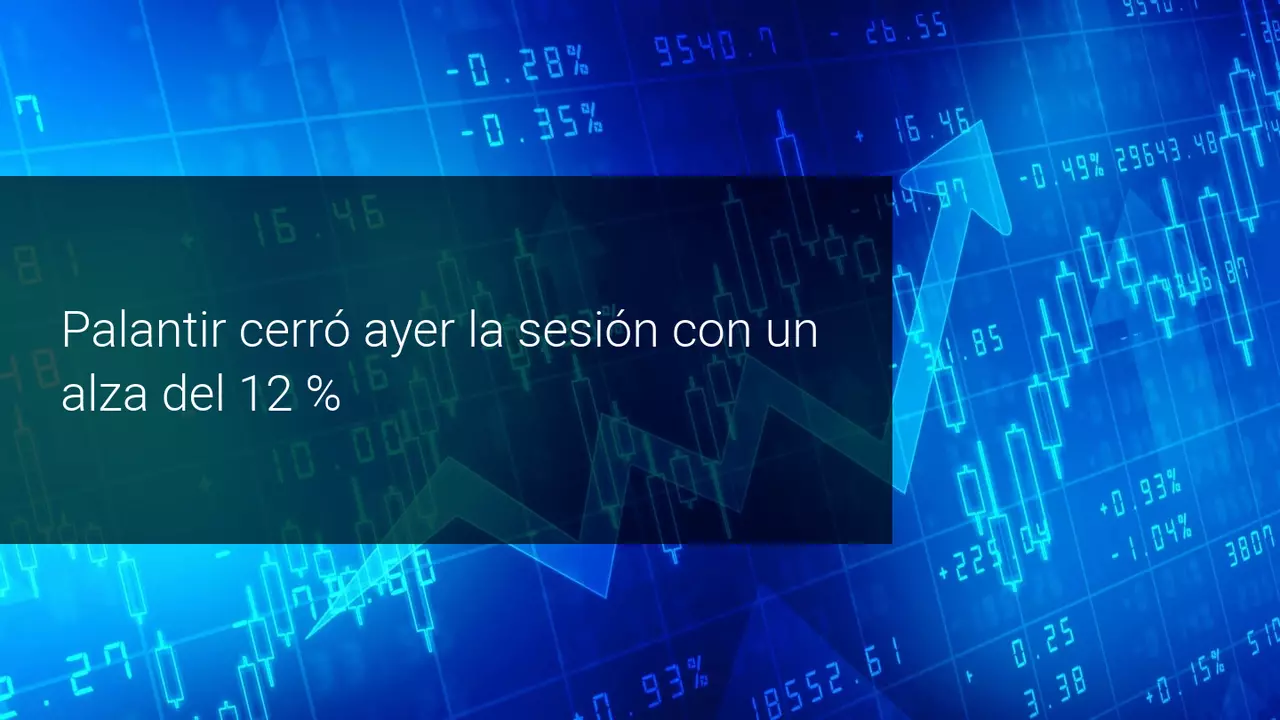 Acciones Palantir disparadas en bolsa