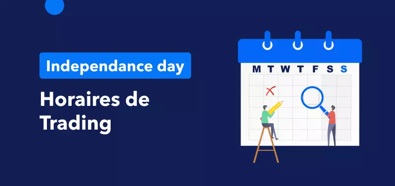 Calendrier des Horaires de Trading pour le Jour de l'Indépendance des Etats-Unis le 4 juillet 2022