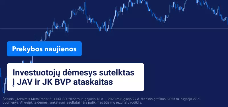 Investuotojų dėmesys sutelktas į JAV ir JK BVP ataskaitas