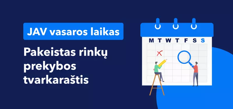JAV vasaros laiko tvarkaraštis