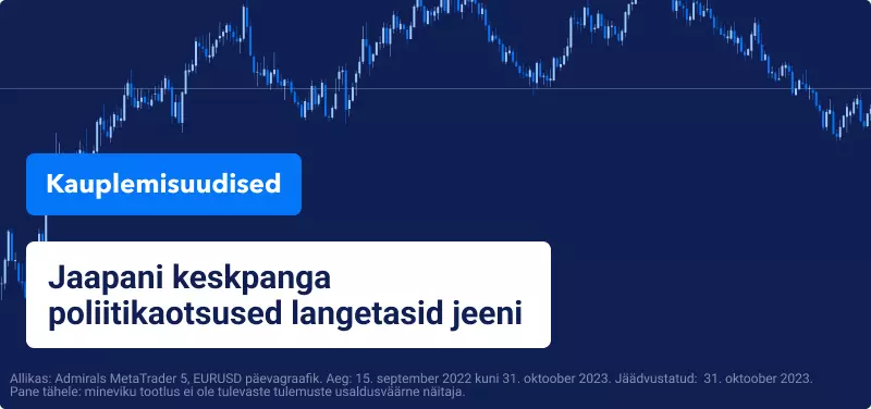 Jaapani keskpanga poliitikad langetasid jeeni