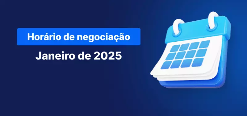 calendário de negociação de janeiro de 2025