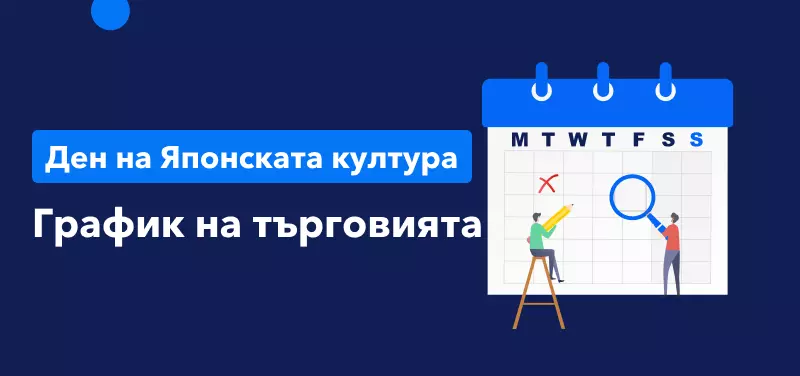 График на търговията за Деня на японската култура на 3 ноември 2022 г