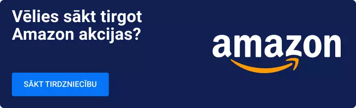 Kā tirgot Amazon, akciju cenas potenciālā pieauguma gadījumā? baneris