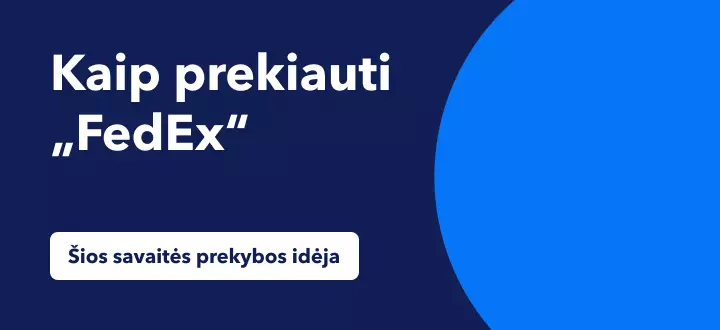 Kaip prekiauti FedEx