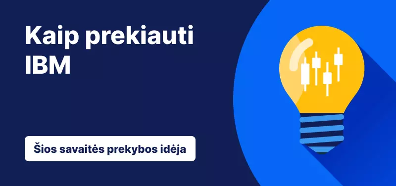 Kaip prekiauti IBM po naujų programinės įrangos sandorių ir AI planų