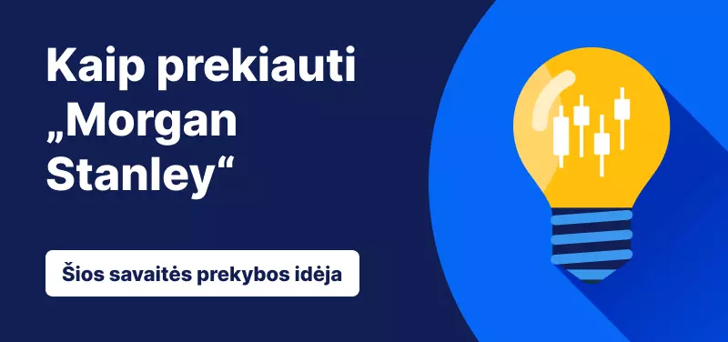 Prekyba „Morgan Stanley“ akcijomis, bendrovei paskelbus savo ketvirtojo ketvirčio rezultatus