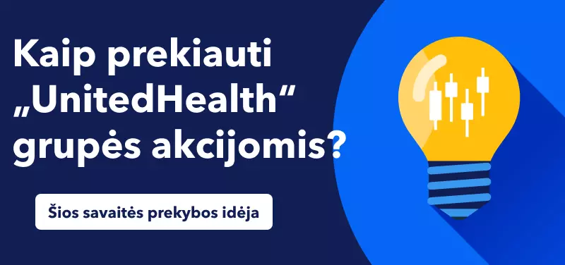 Prekiaukite „UnitedHealth“ grupės akcijomis, jai paskelbus savo antrojo ketvirčio pelną