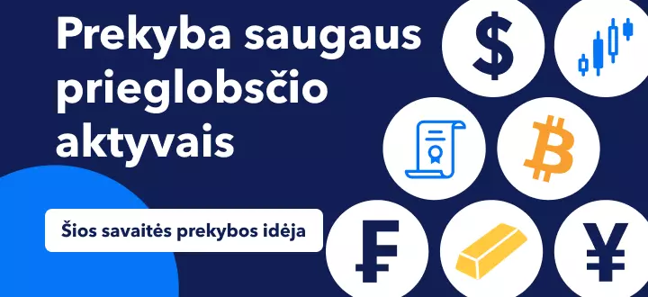 Kaip prekiauti saugaus prieglobsčio aktyvais neramiais laikais – auksu, CHF, JPY, bitkoinu, obligacijomis, akcijomis 