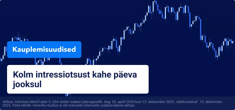 Kolm intressiotsust kahe päeva jooksul